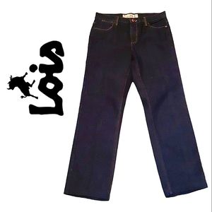 Lois canadian made brand darkwash stretch jeans womens size 31
